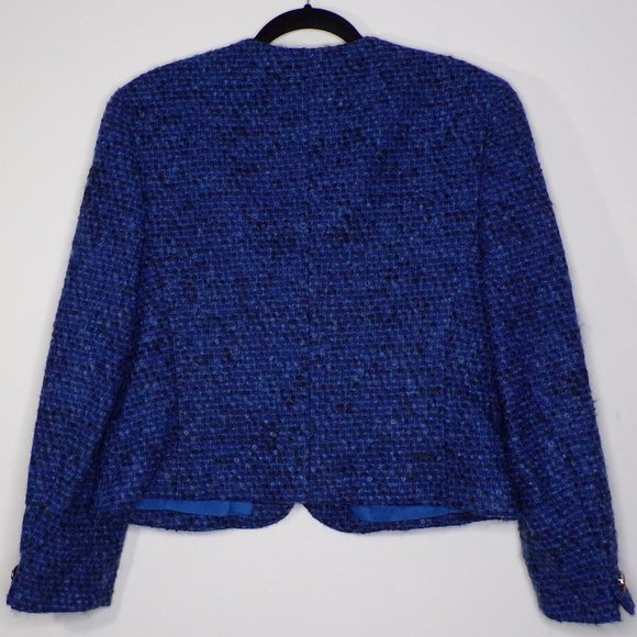 **Pendleton Blue Wool Tweed Blazer, Sz 12 - Picture 7 of 10
